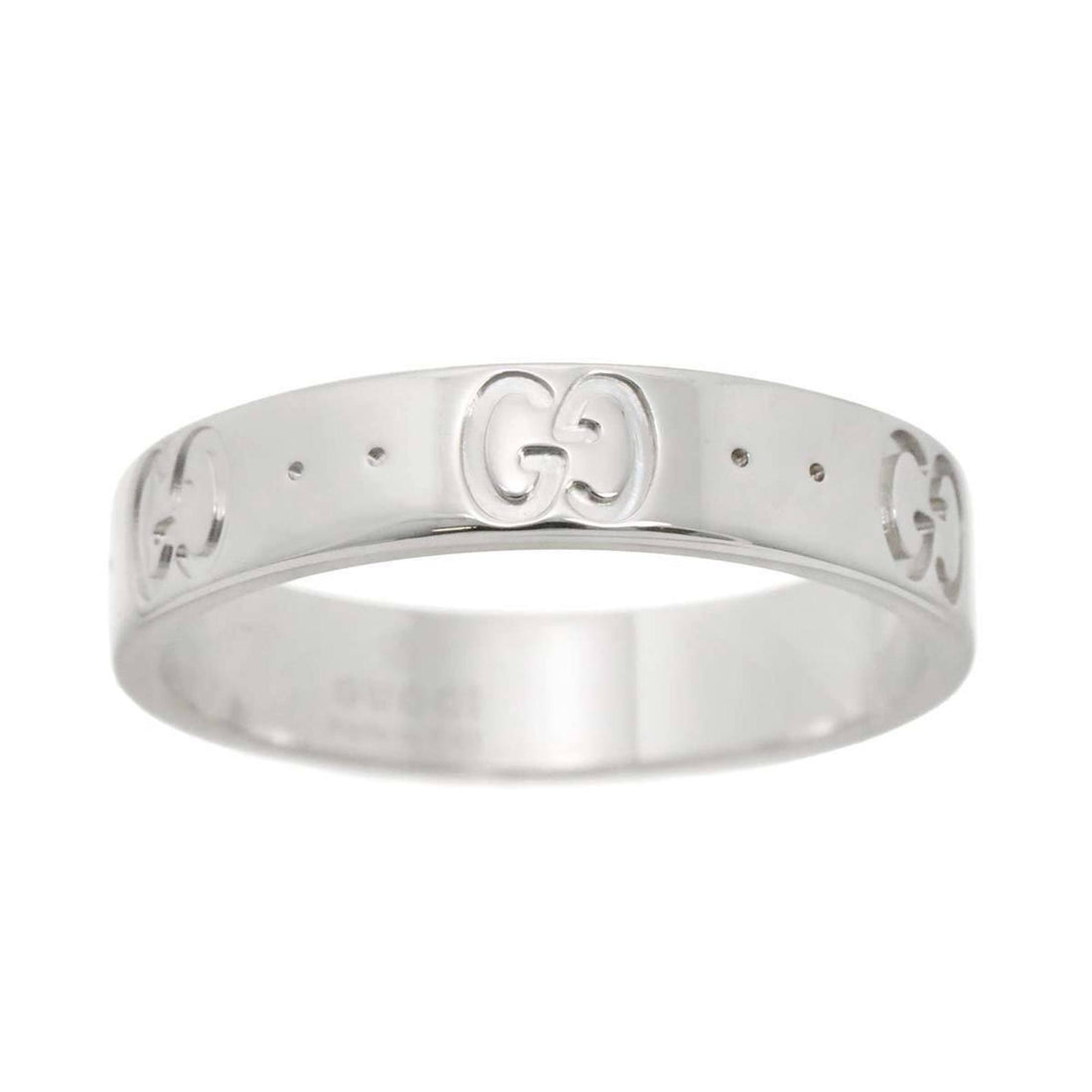 Gucci Icon Silver White Gold (18K) Band Ring