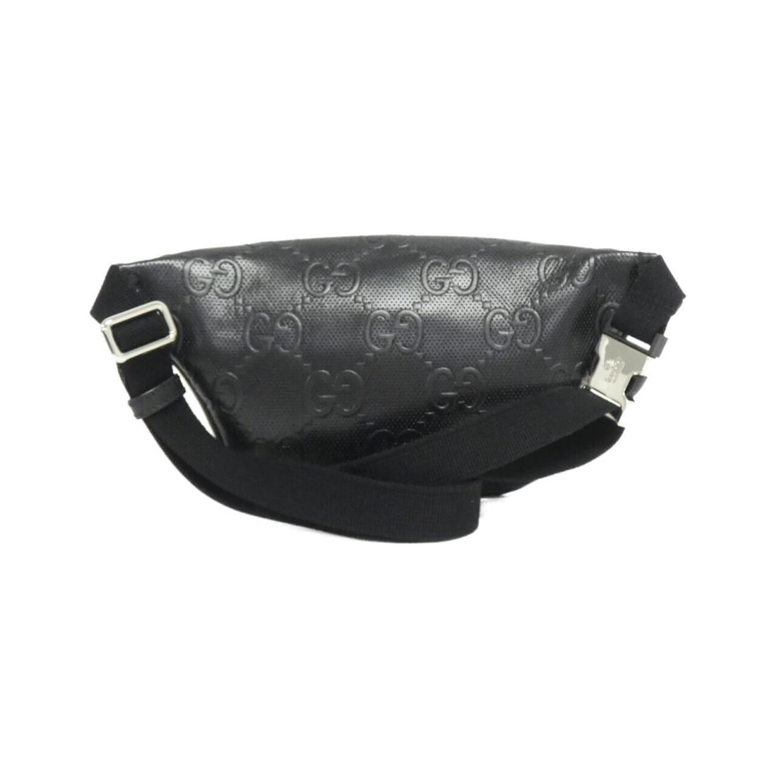 Gucci Black Embossed Fanny Pack Sling Bag
