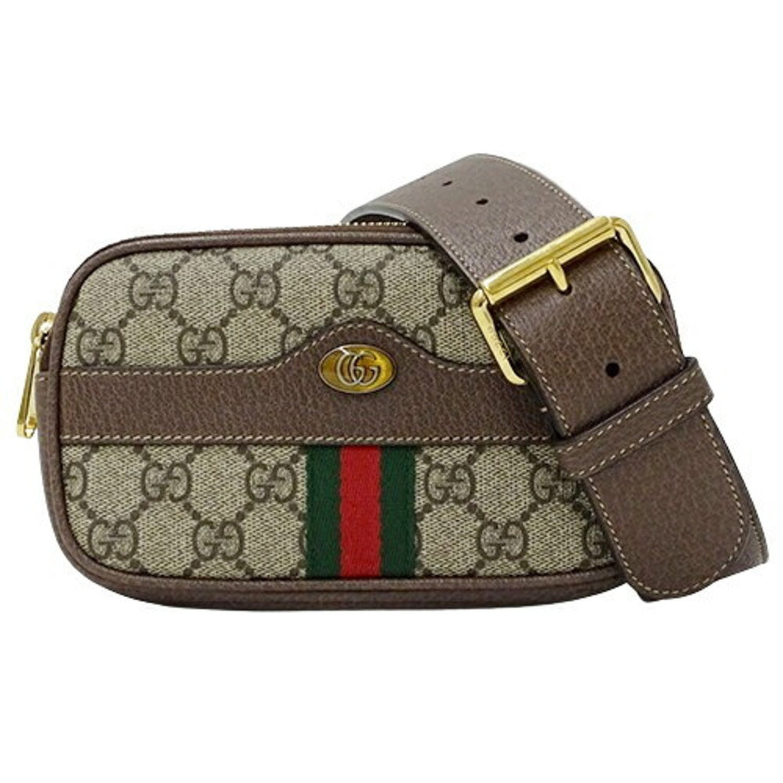 Gucci Brown Gg Supreme Sling Bag