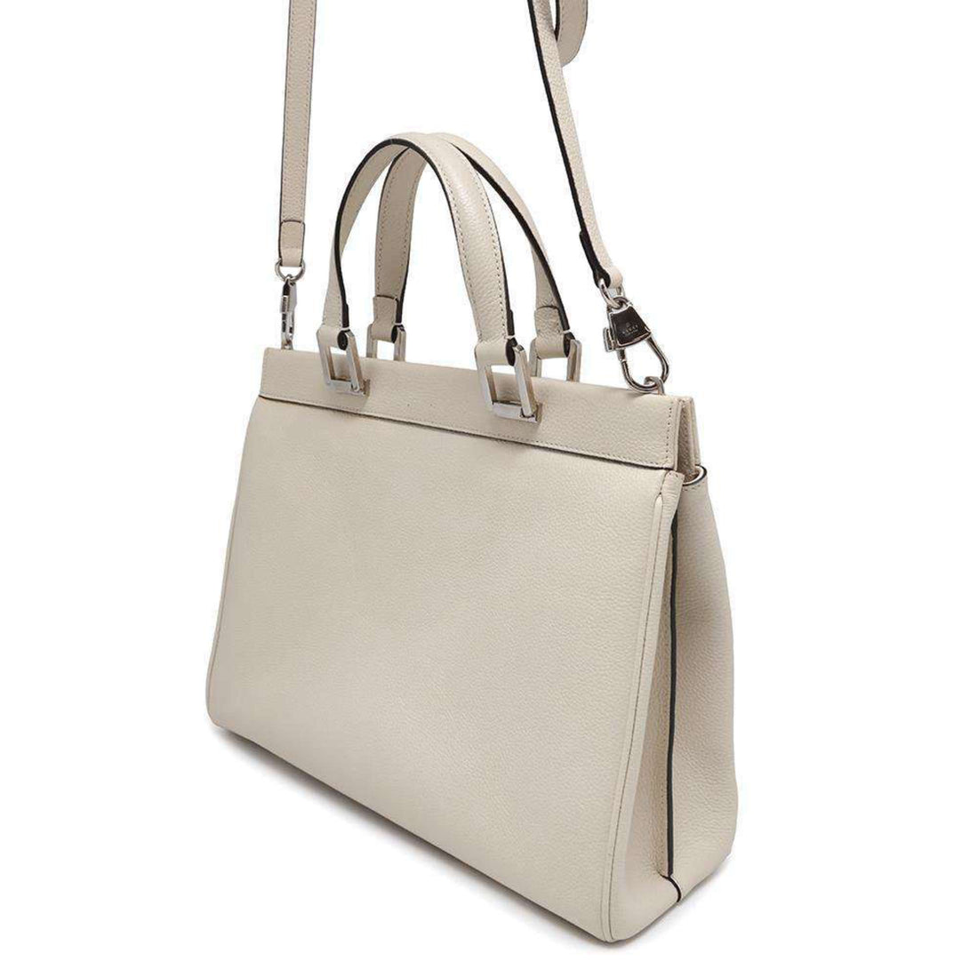 Gucci Ivory Leather Handbag Shoulder Bag
