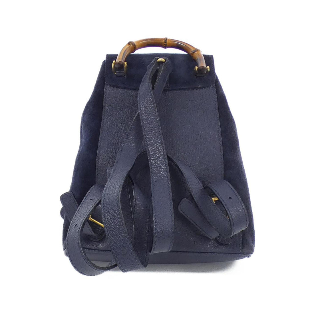 Gucci Navy Suede Leather Backpack