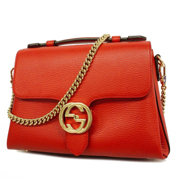 Gucci 2way Bag Interlocking G 2way Bag Interlocking G 510302 Women's Leathe