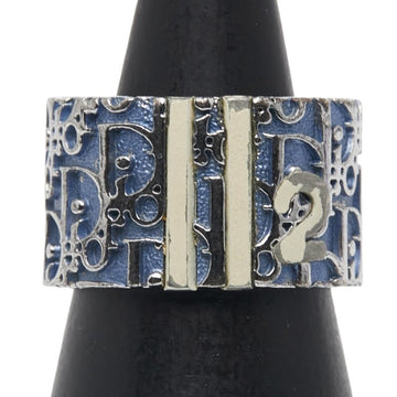 Christian Dior Silver Blue Metal Band Ring ()