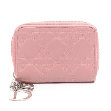 Christian Dior Pink Leather Wallet (Bi-Fold) ()
