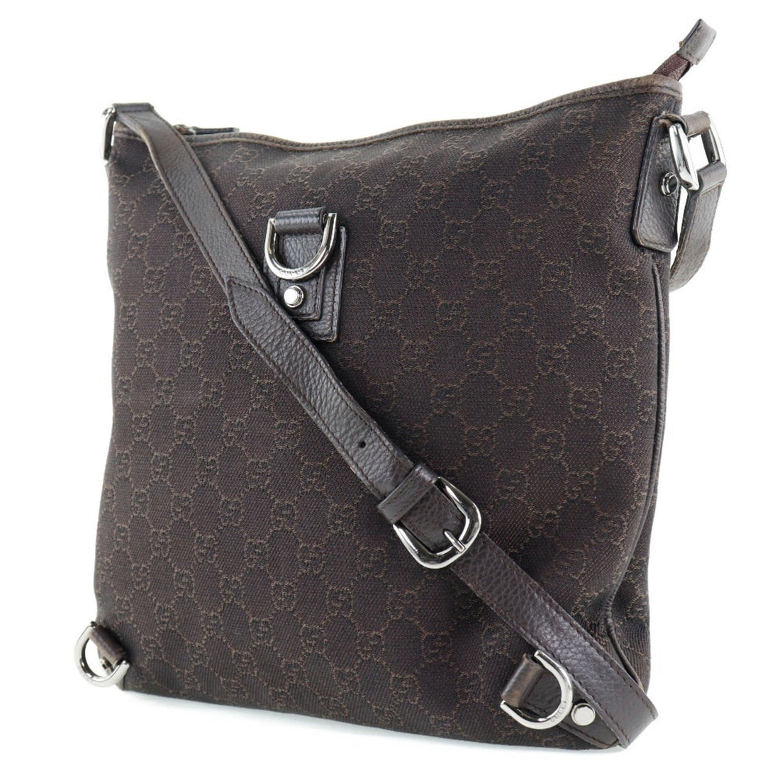 Gucci Abbey Brown Gg Canvas Shoulder Bag