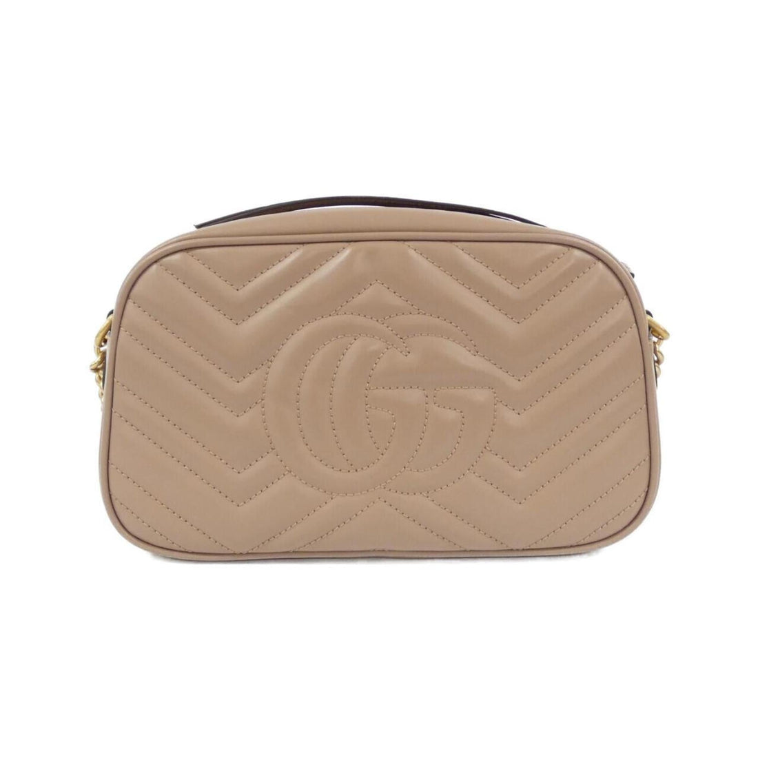 Gucci Gg Marmont Gold Quilting Shoulder Bag