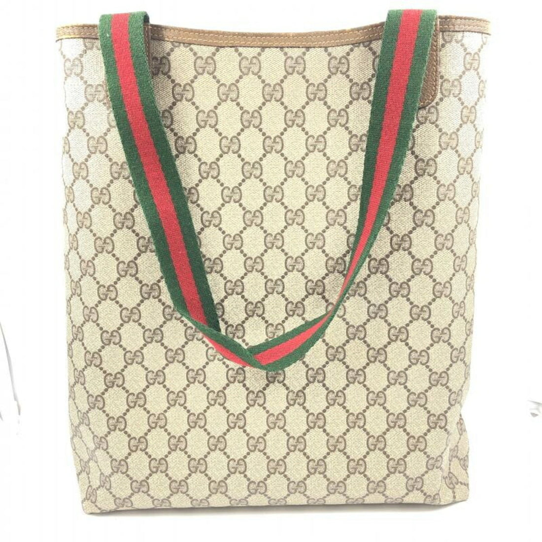 Gucci Sherry Line Blue Leather Tote Bag