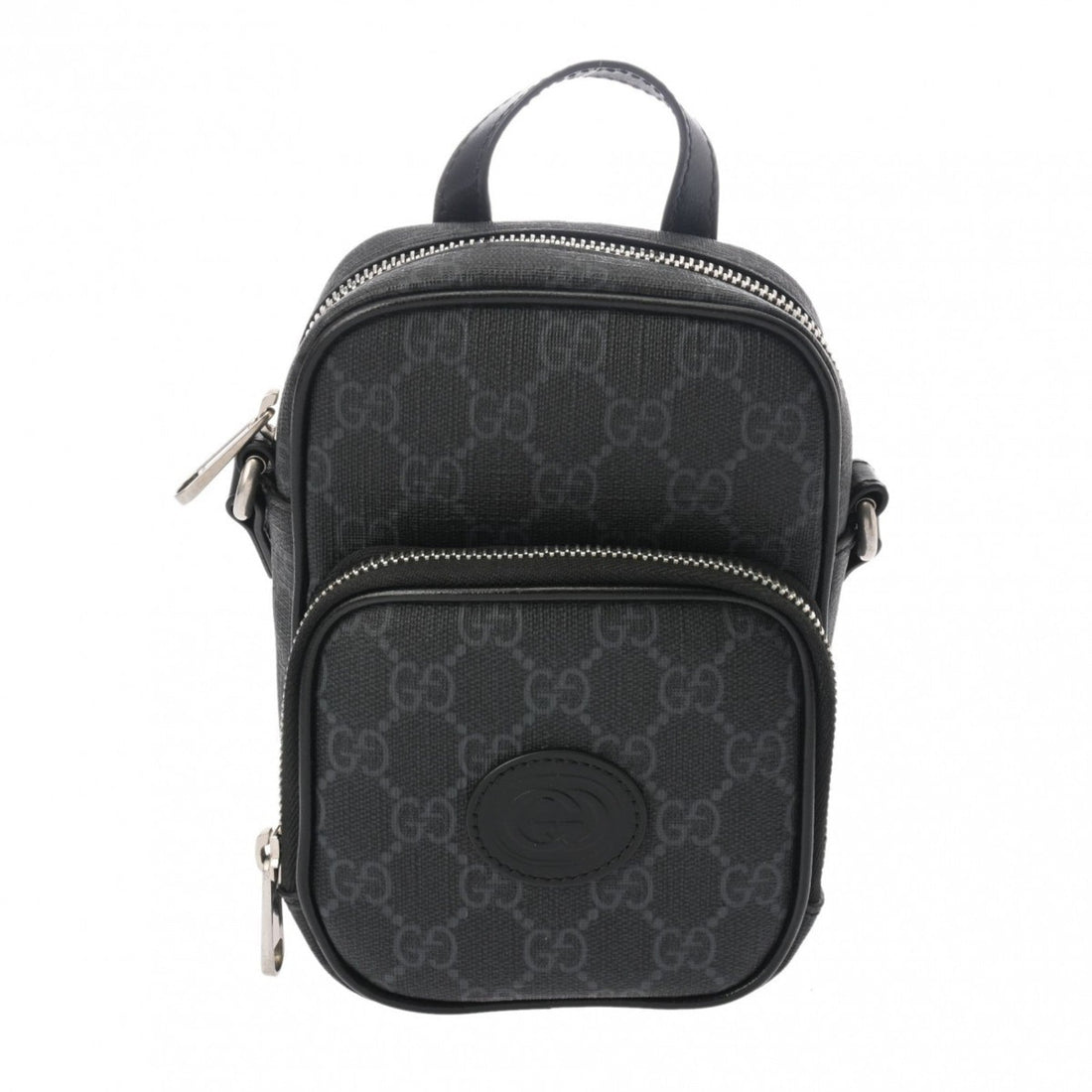 Gucci Black Pvc Leather Shoulder Bag