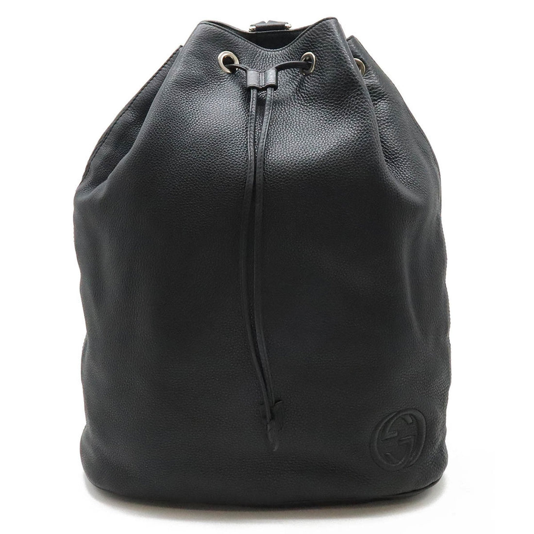 Gucci Black Leather Backpack