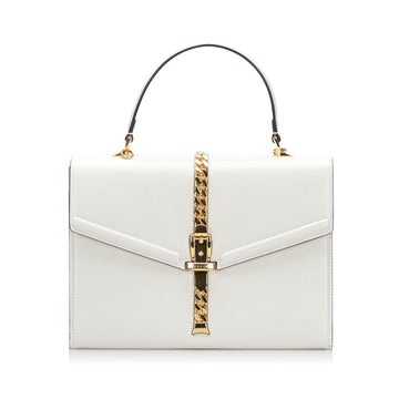 Gucci handbag shoulder bag 602781 white leather ladies Gucci