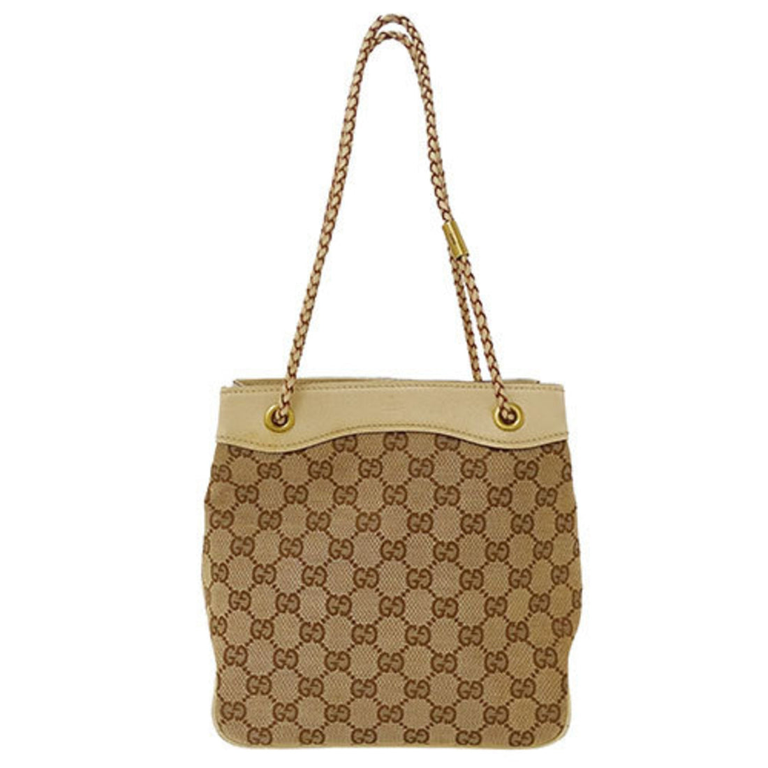 Gucci Beige Gg Canvas Handbag Shoulder Bag