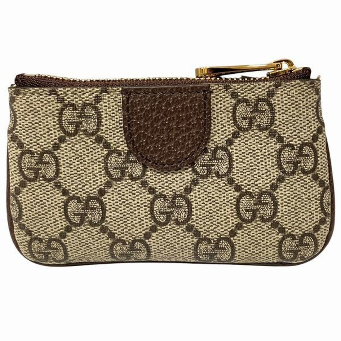 Gucci Brown Gg Supreme Leather Coin Purse/Coin Case
