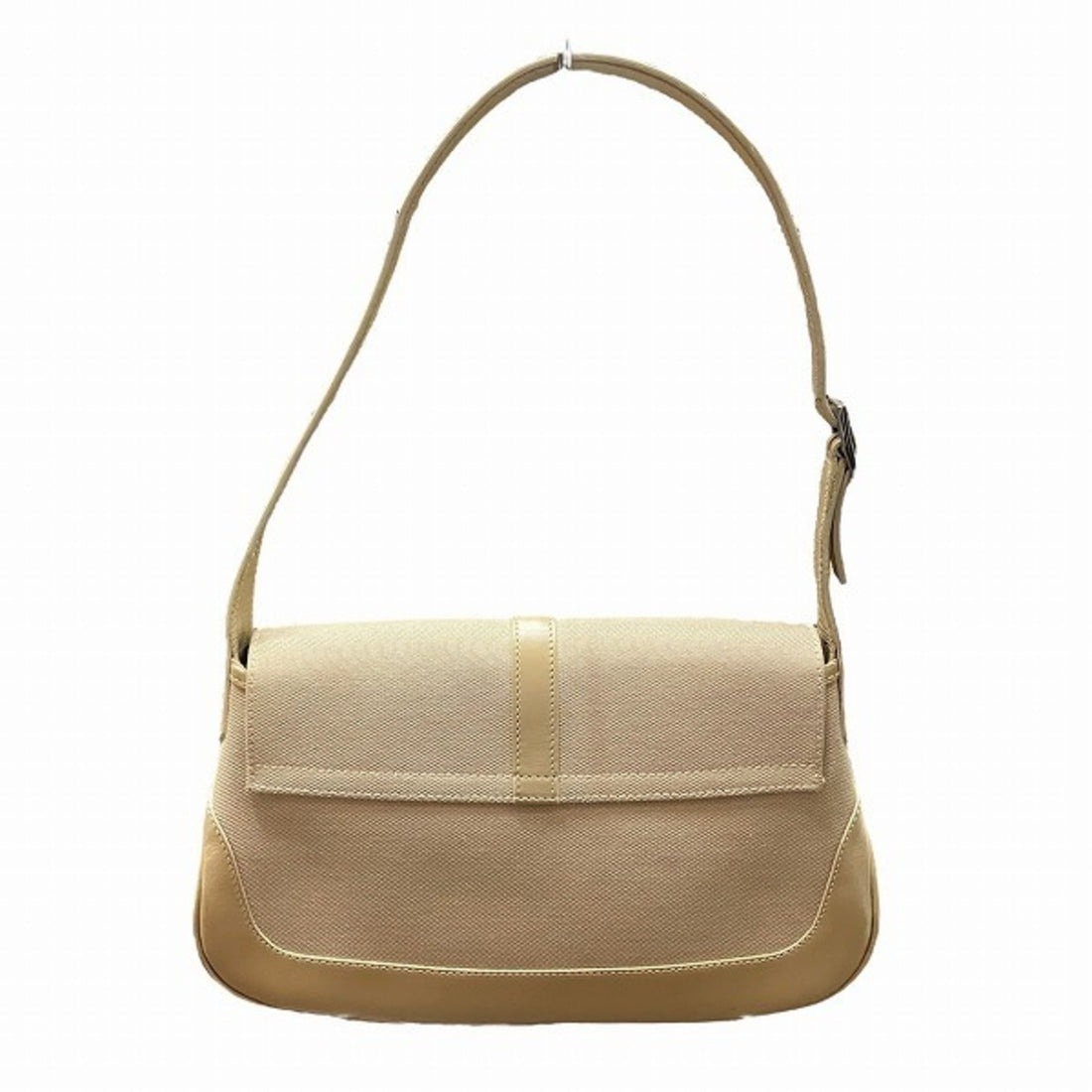 Gucci Jackie Beige Canvas Leather Shoulder Bag