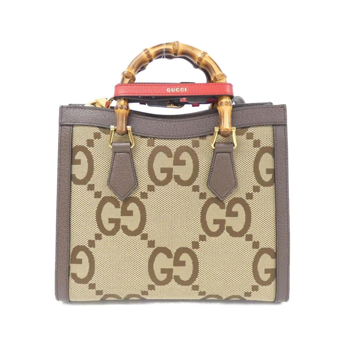 Gucci Beige Brown Gg Canvas Handbag