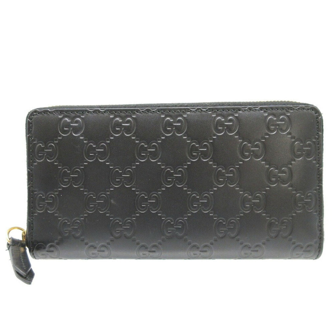 Gucci Black Leather Long Wallet (Bi-Fold)