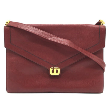 Christian Dior Red Color Leather Shoulder Bag ()