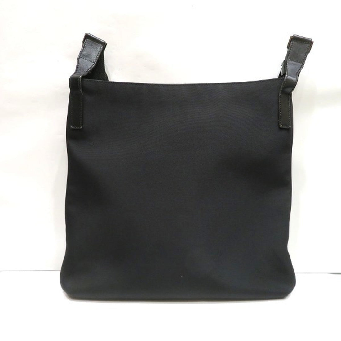 Gucci Black Canvas Leather Shoulder Bag