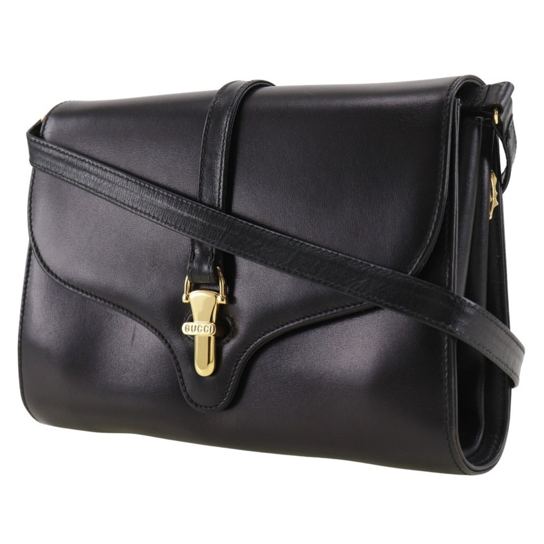 Gucci Black Leather Shoulder Bag