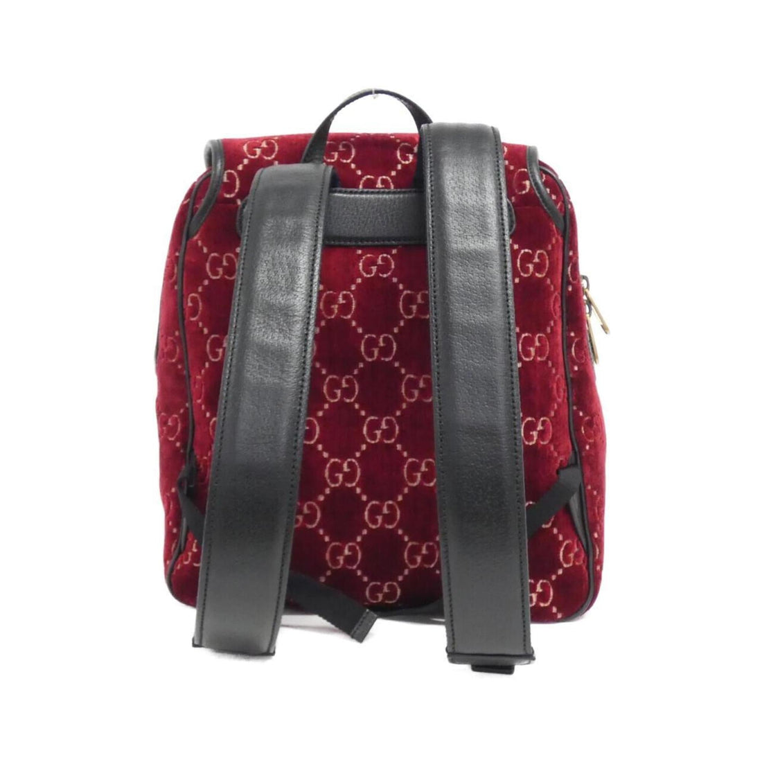 Gucci Red Color Velvet Backpack
