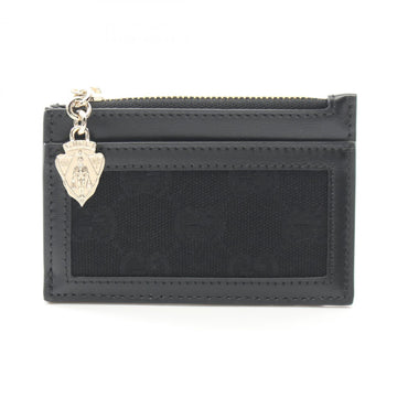 Gucci Black Canvas Leather Coin Purse/Coin Case