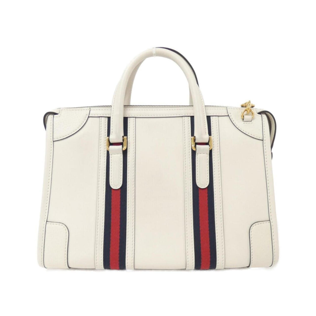 Gucci White Leather Handbag