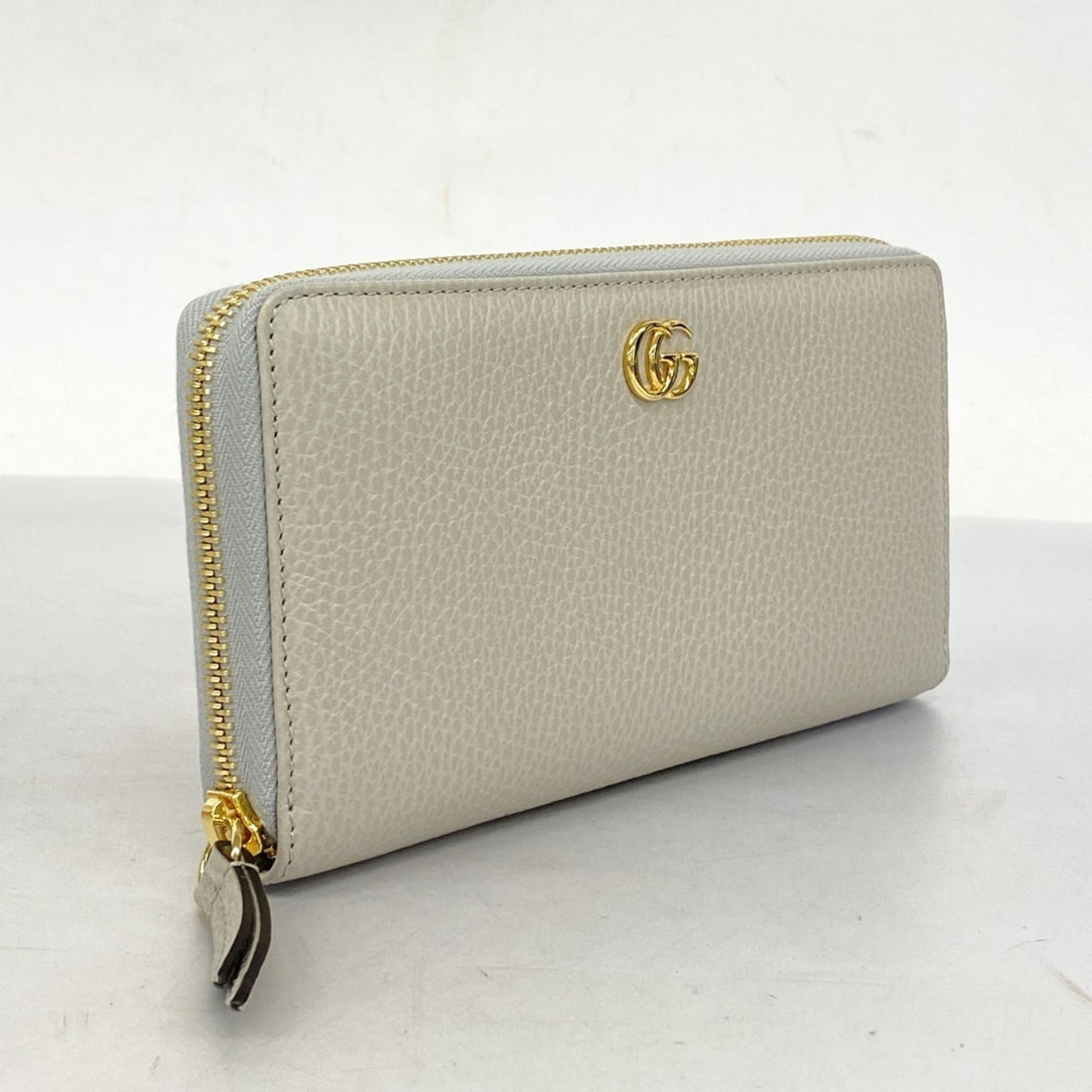 Gucci Gray Leather Long Wallet (Bi-Fold)