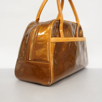 Louis VuittonAuth  Monogram Vernis Tompkins Square M91103 Women's Handbag Bronze