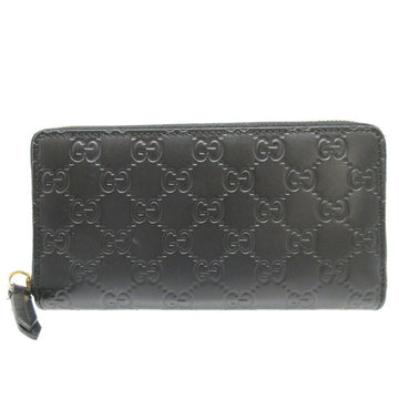 Gucci Black Leather Long Wallet (Bi-Fold)