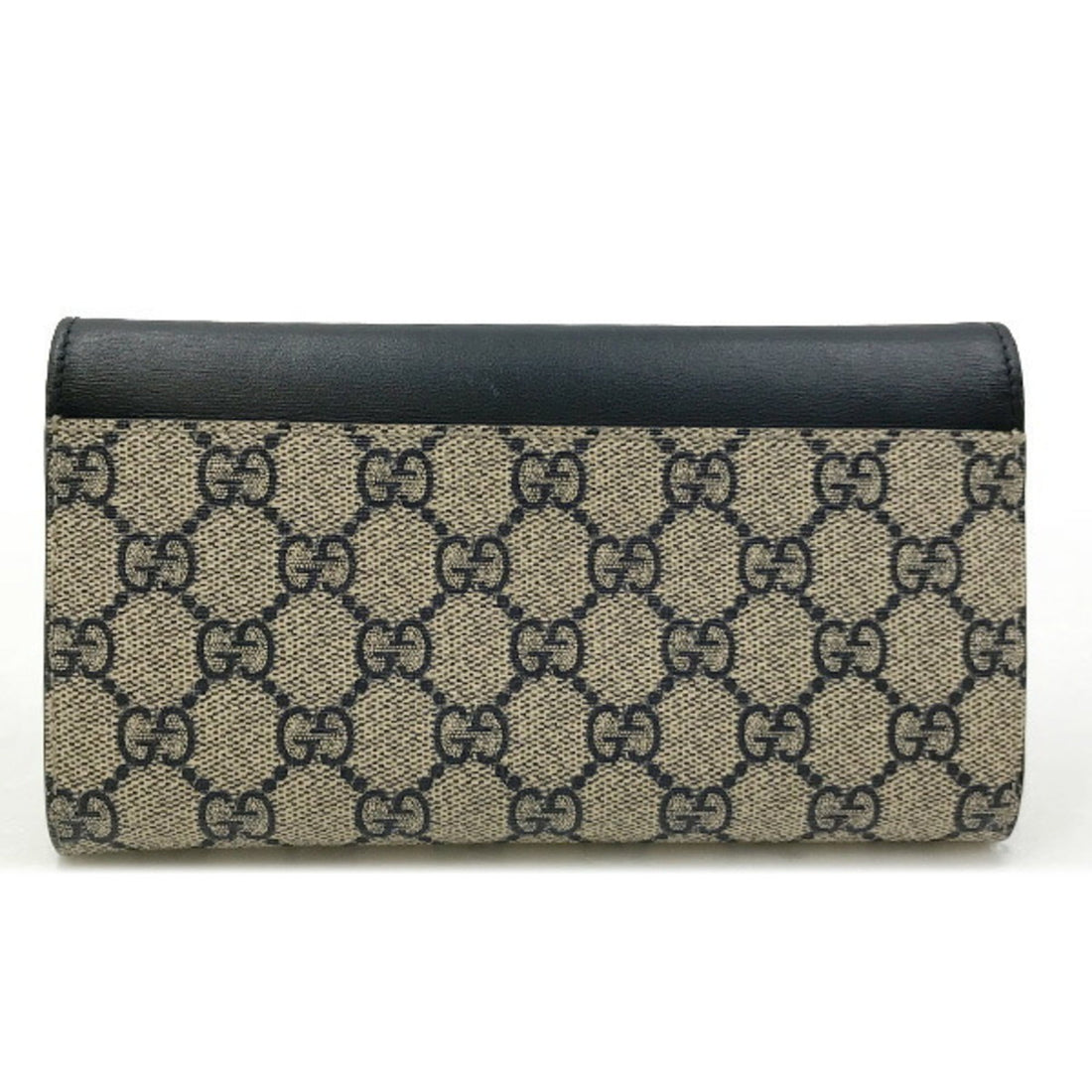 Gucci Navy Pvc Long Bill Wallet (Bi-Fold)