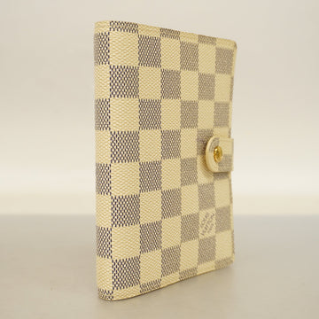 Louis VuittonAuth  Damier Azur Planner Cover Notebook Cover Agenda PM R20706