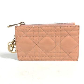 Christian Dior Pink Leather Coin Purse/Coin Case ()