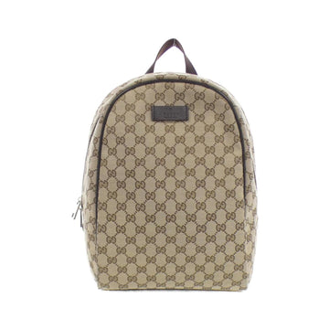 Gucci Beige Brown Gg Canvas Backpack