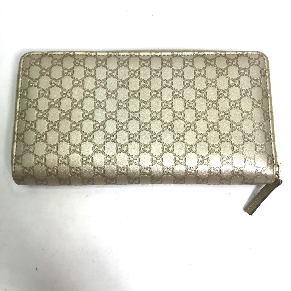 Gucci Gold Leather Long Wallet (Bi-Fold)
