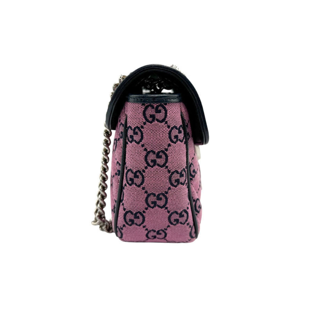 Gucci Black Gg Canvas Shoulder Bag