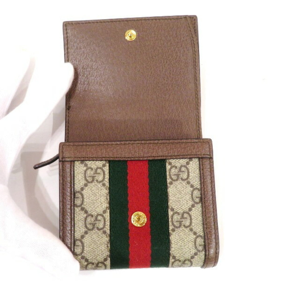 Gucci Beige Canvas Coin Purse/Coin Case