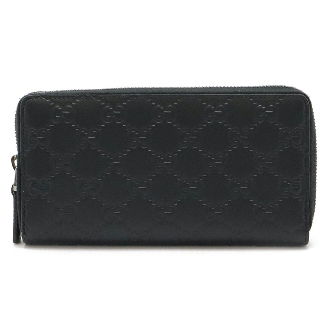 Gucci Black Leather Long Wallet (Bi-Fold)