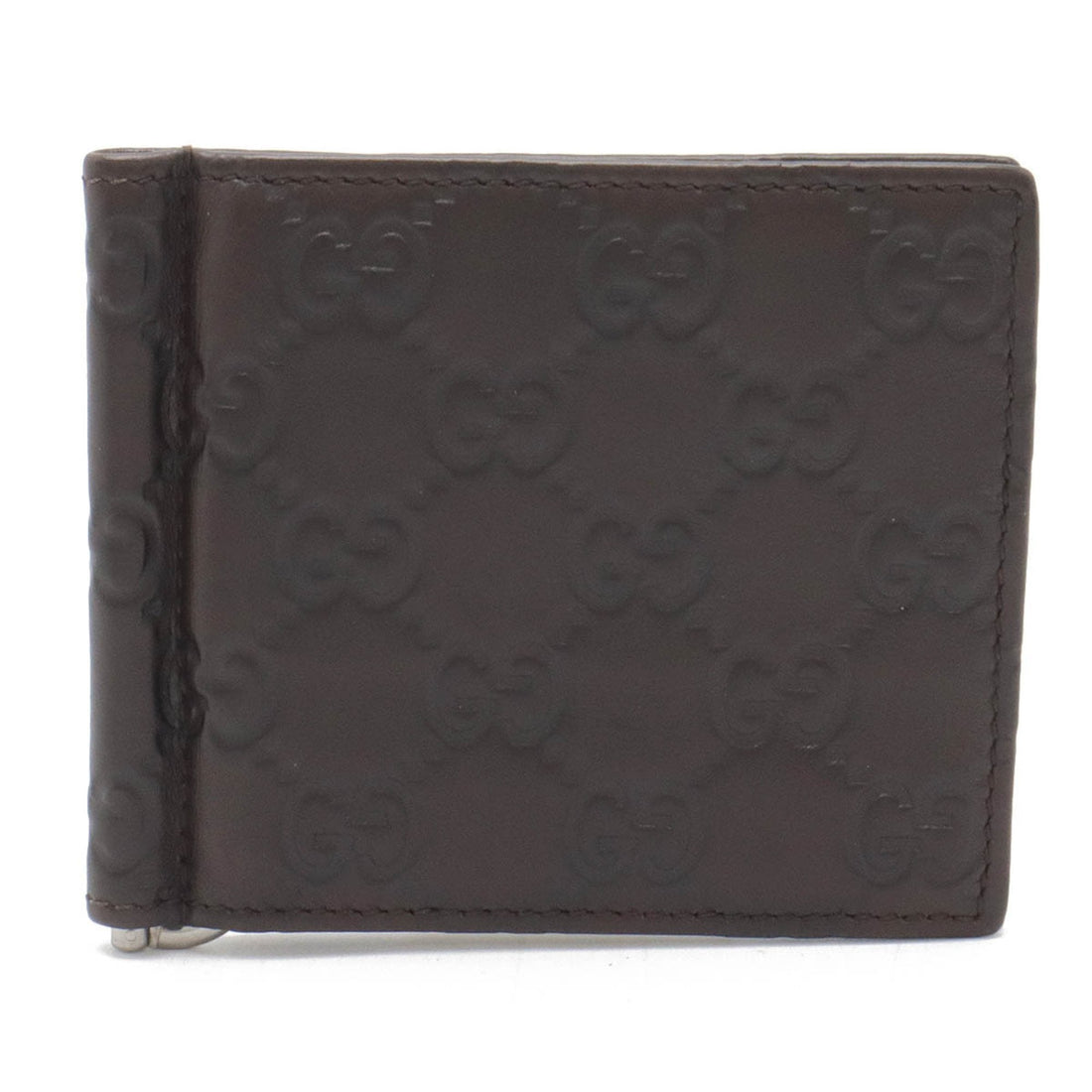 Gucci Dark Brown Leather Wallet (Bi-Fold)
