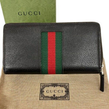 Gucci Brown Long Wallet (Bi-Fold)