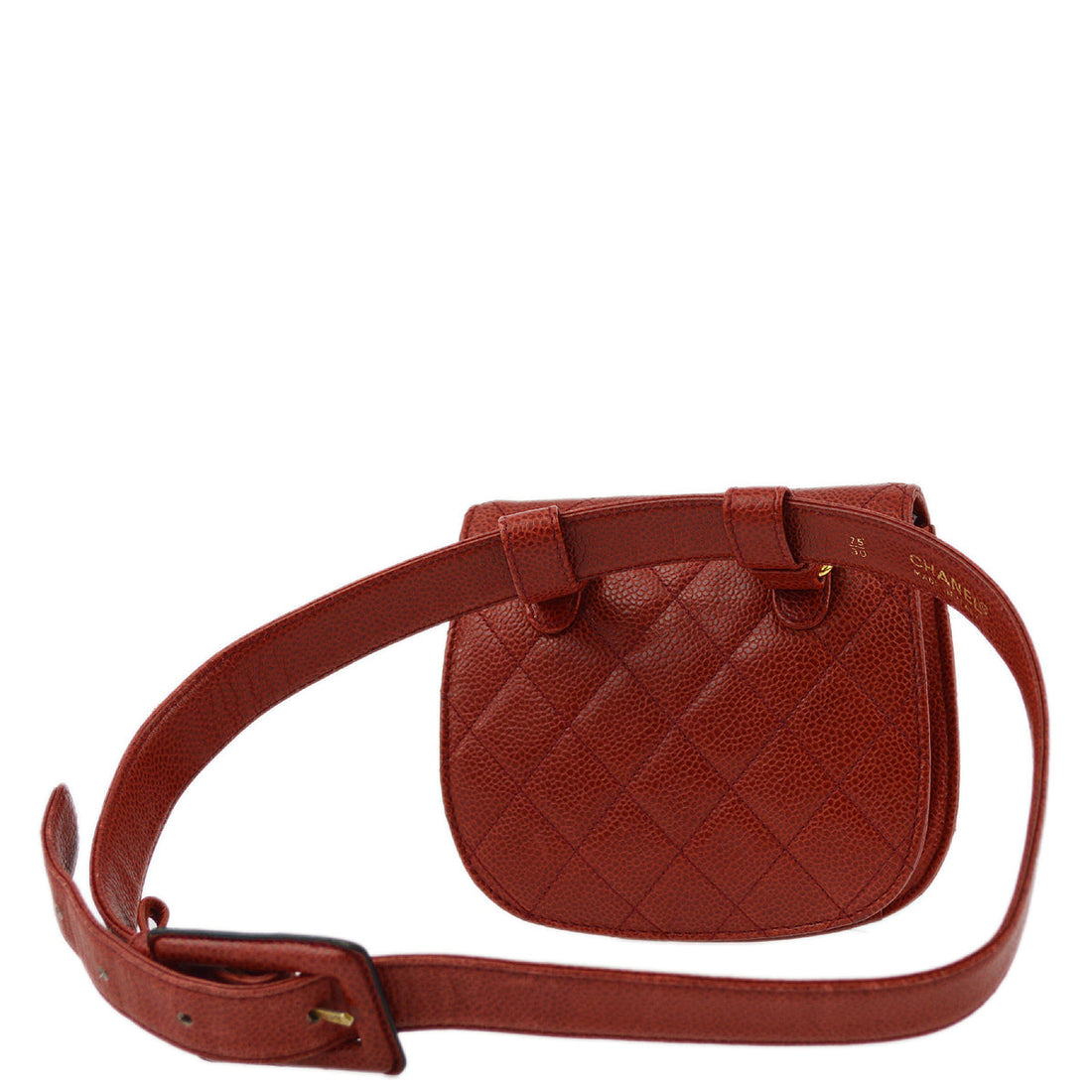 New 1:1 Rep Top Quality Chanel Red Caviar Waist Bum Bag #75/30