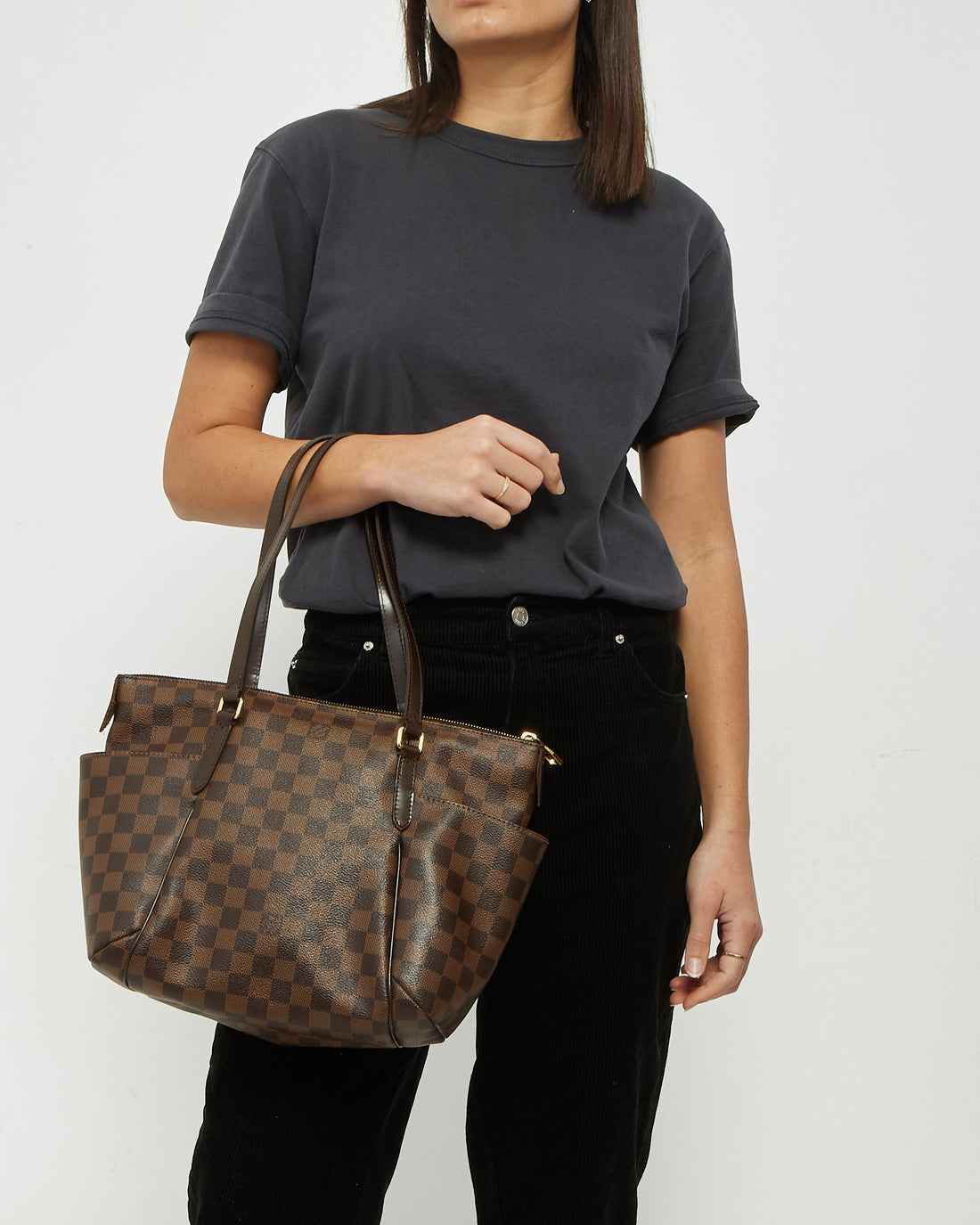 Louis Vuitton Damier Ebene Canvas Totally PM Tote