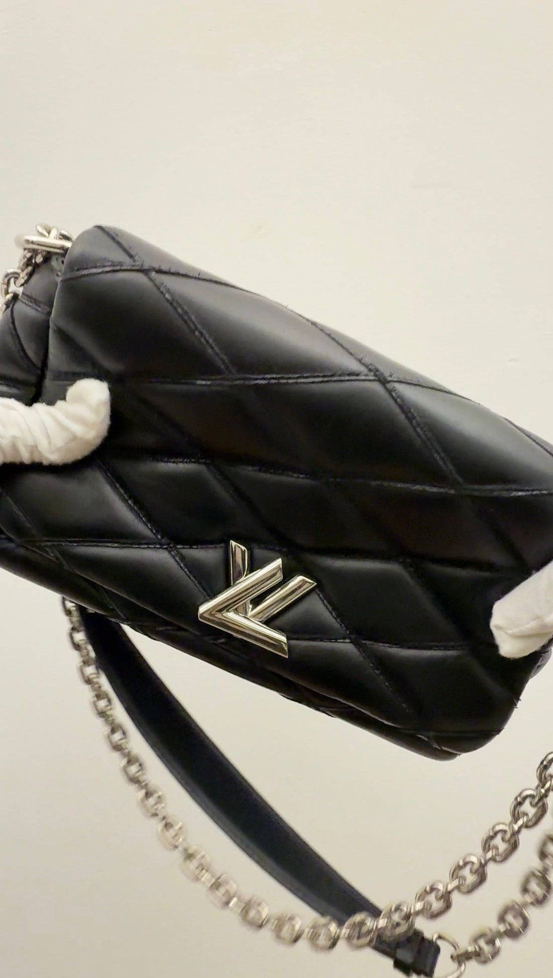 Louis Vuitton Black Malletage Leather B24-23