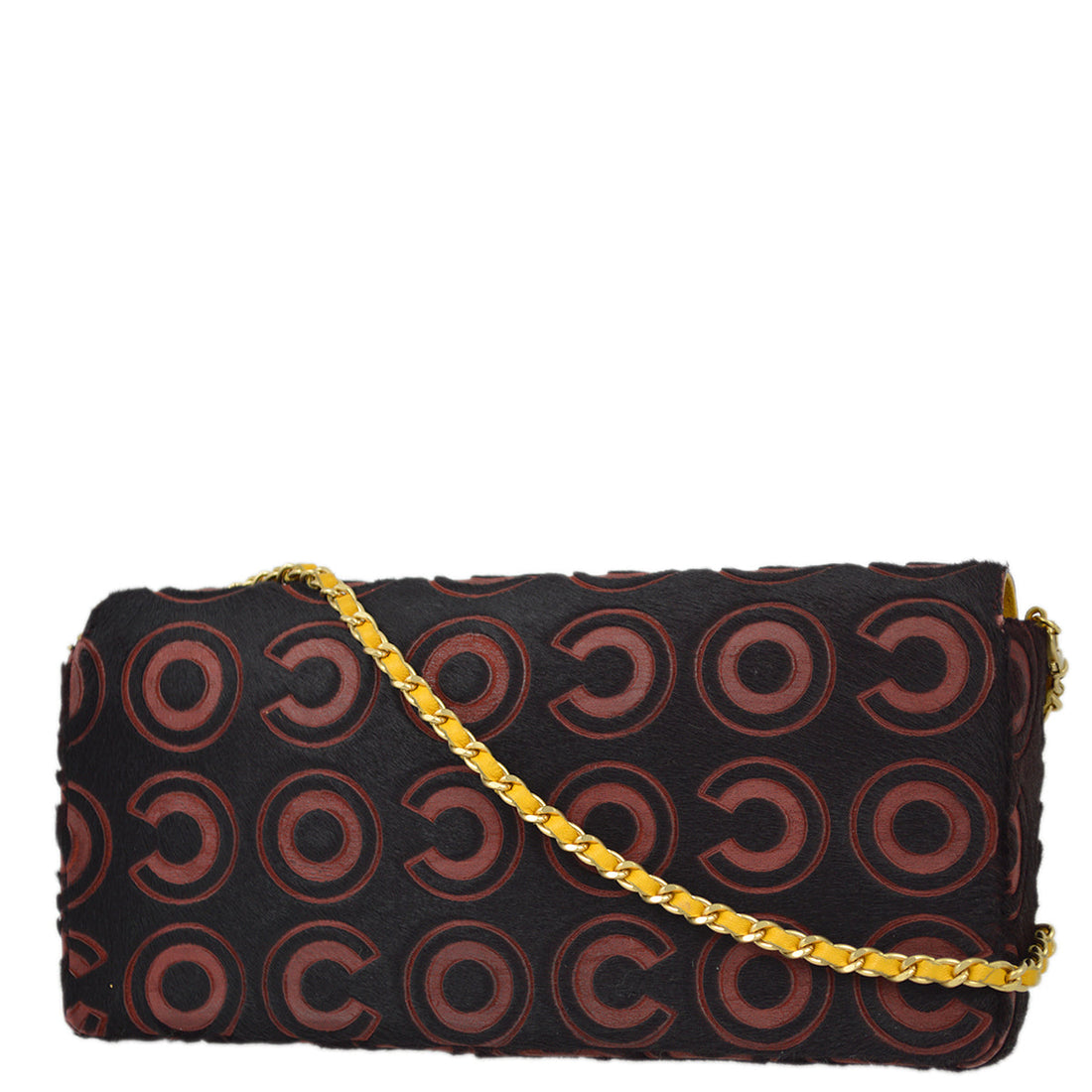 New 1:1 Rep Top Quality Chanel Bordeaux Pony Hair COCO East West Shoulder Bag