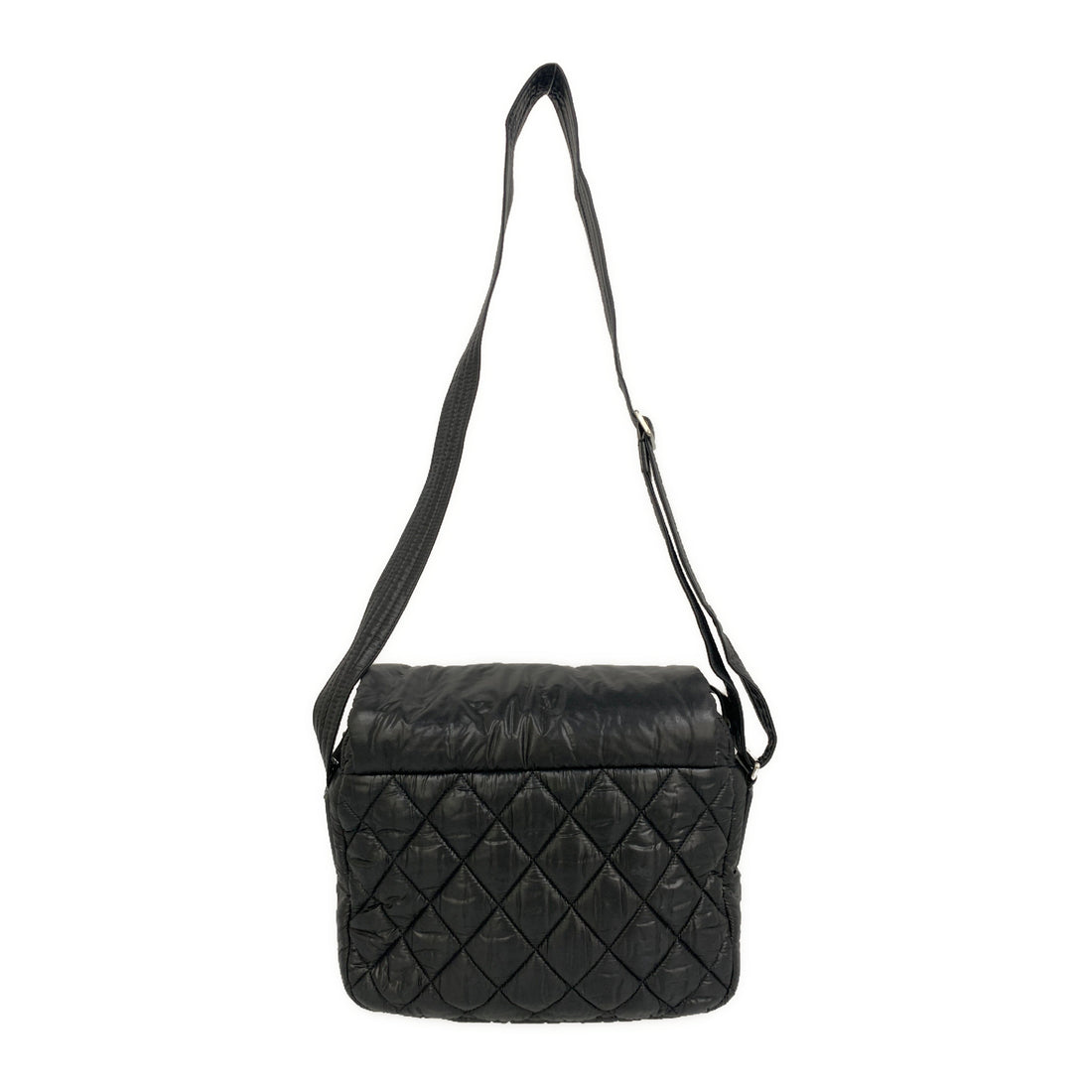 #CHANEL/COCO COCOON?Cross Body Bag/BLK/Nylon/A48616