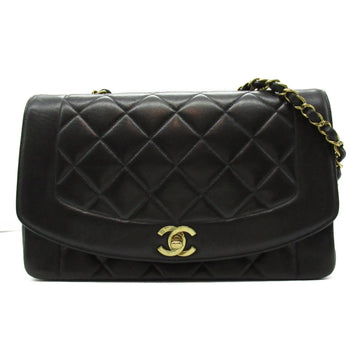 Top Quality Chanel Diana Chain Shoulder Bag Lambskin Black