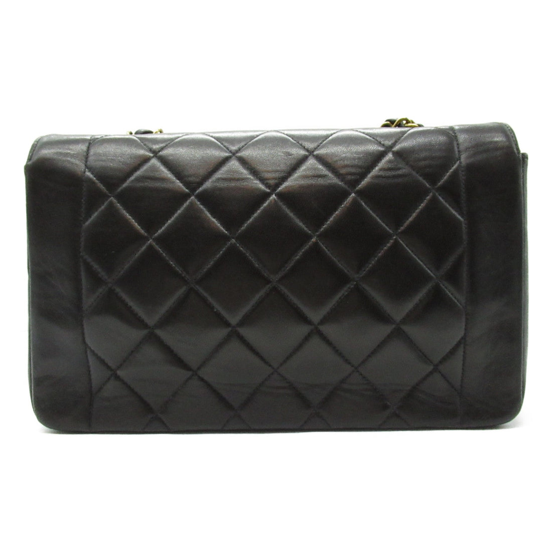Top Quality Chanel Diana Chain Shoulder Bag Lambskin Black