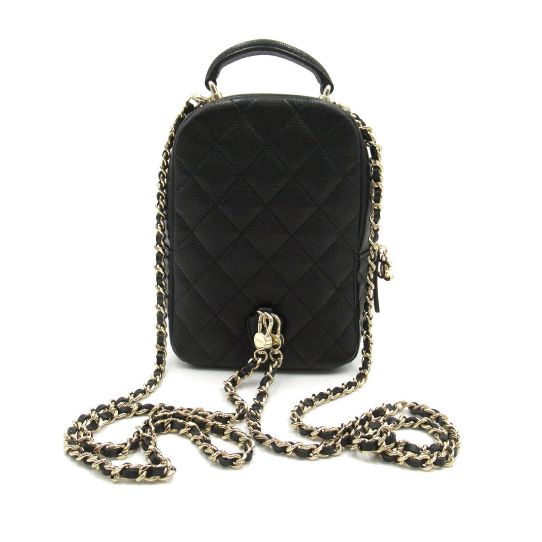 Top Quality Chanel Caviar Skin Matelasse Backpack Black