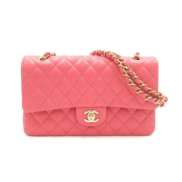Top Quality Chanel Caviar Skin Double Flap Shoulder Bag Pink