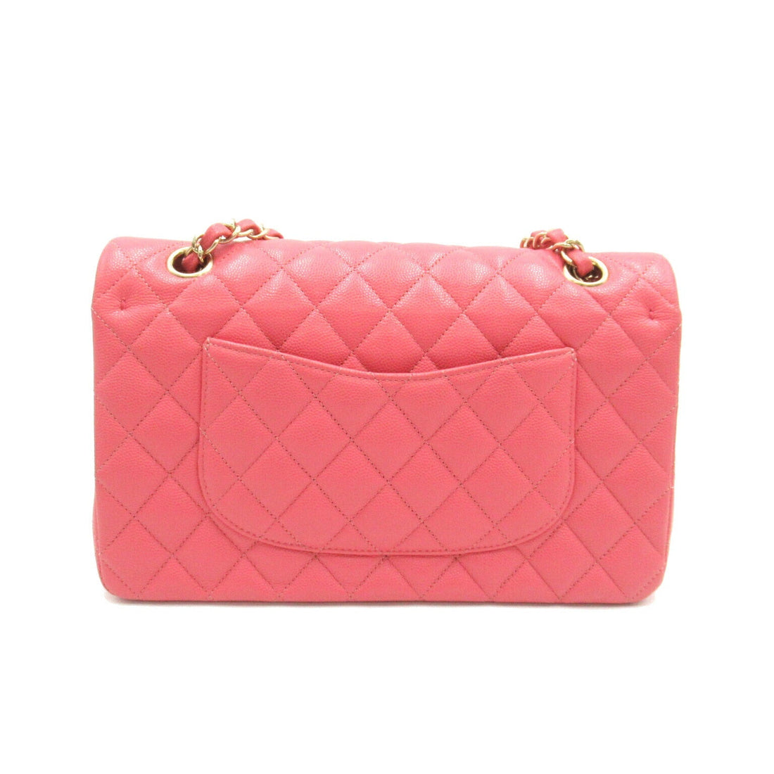 Top Quality Chanel Caviar Skin Double Flap Shoulder Bag Pink