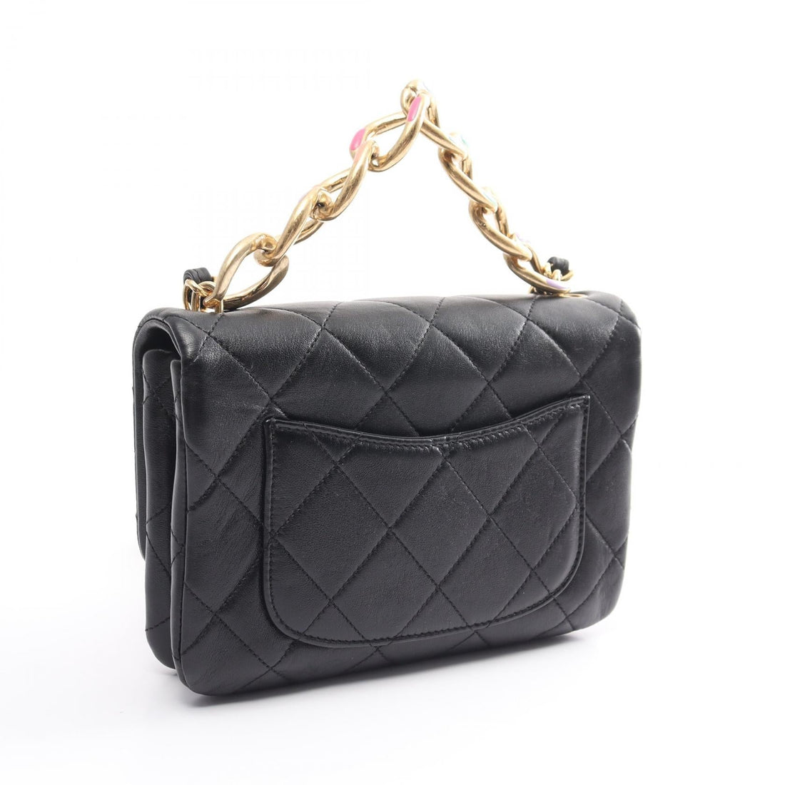 Top Quality Chanel Lambskin Matelasse Shoulder Bag Black