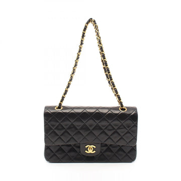 Top Quality Chanel Lambskin Matelasse W Flap Shoulder Bag A01112